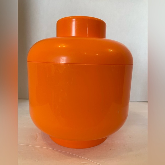 Lego Pumpkin Head Jack-o-lantern Orange Storage Container Large - Picture 2 of 9